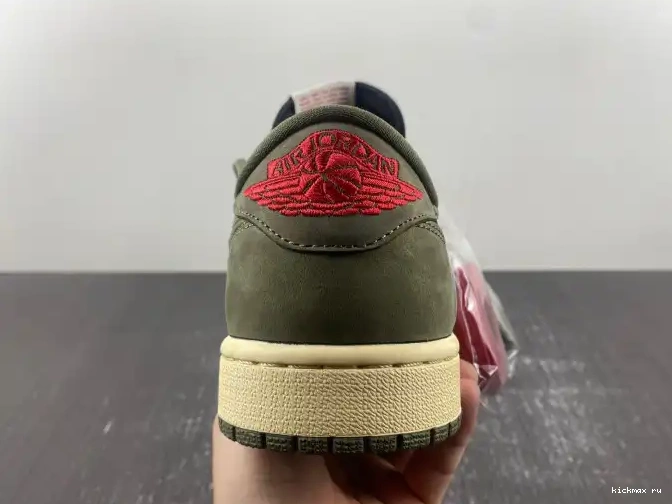 Cheap SCOTT TRAVIS DM7866-002 OG JORDAN OLIVE' 'BLACK SP AIR 1 X LOW 0505